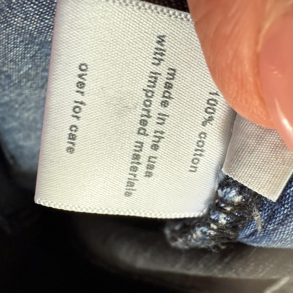 Rachel Comey Jeans Black Blue Two Tone High Waist Raw Hem Side Zip - Picture 7 of 9